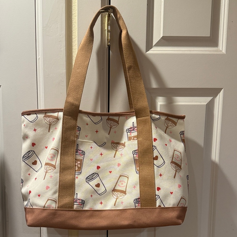 Skinnydip London Iced Coffee Print Tote Bag.
